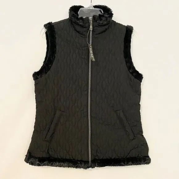 NWT Casual Identity Reversible Faux Fur Vest size SP - Picture 7 of 10